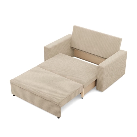 Sofa dwuosobowa, BLOM, sztruks, 148x87x90 cm, beżowy