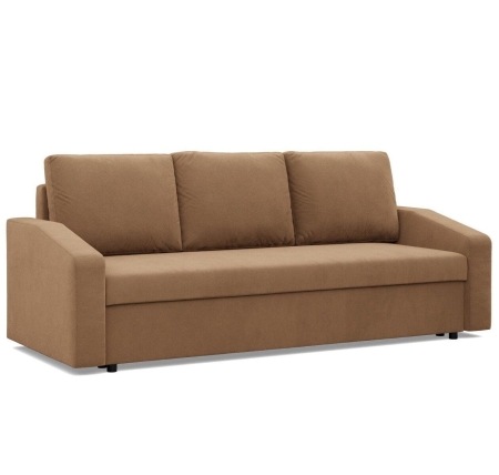 Kanapa rozkładana, BLOM, Mikrofaza, 220x92x85 cm, cappuccino