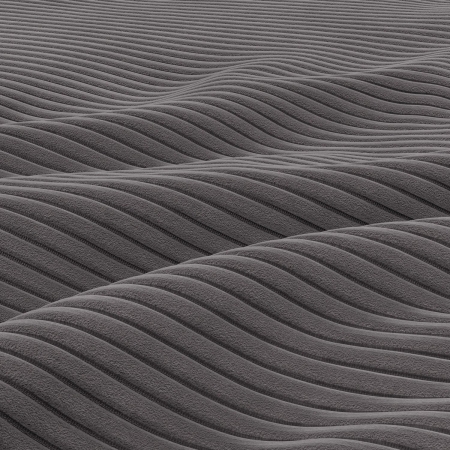 Kanapa rozkładana, BLOM, sztruks, 220x92x92 cm, ciemny szary