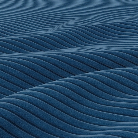 Kanapa rozkładana, BLOM, sztruks, 220x92x92 cm, granatowy