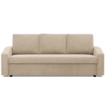 Kanapa rozkładana, BLOM, sztruks, 220x92x92 cm, beżowy