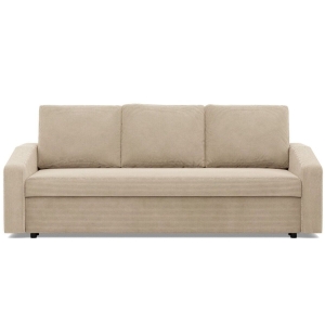 Kanapa rozkładana, BLOM, sztruks, 220x92x92 cm, beżowy