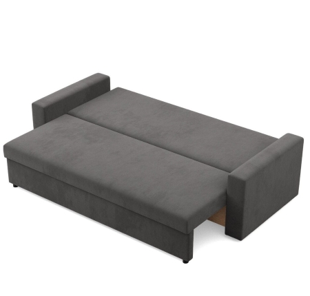 Kanapa 3 osobowa,  BLOM, Mikrofaza, 220x92x85 cm, szary