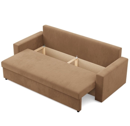 Kanapa 3 osobowa, BLOM, Mikrofaza, 220x92x85 cm, cappuccino