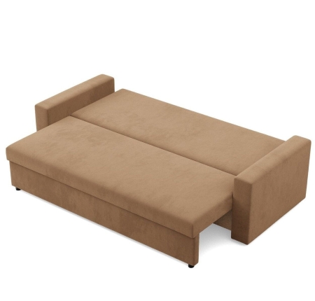 Kanapa 3 osobowa, BLOM, Mikrofaza, 220x92x85 cm, cappuccino