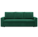 Kanapa 3 osobowa, BLOM, velvet, 220x92x92 cm, butelkowa zieleń