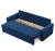Kanapa 3 osobowa, BLOM, velvet, 220x92x92 cm, granatowy