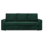 Kanapa 3 osobowa, BLOM, sztruks, 220x92x92 cm, butelkowa zieleń