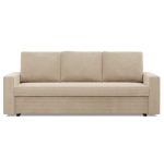 Kanapa 3 osobowa, BLOM, sztruks, 220x92x92 cm, beżowy