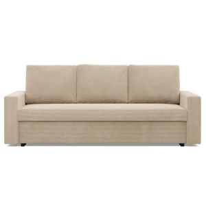 Kanapa 3 osobowa, BLOM, sztruks, 220x92x92 cm, beżowy