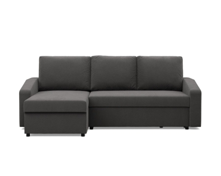 Narożnik uniwersalny, BLOM, Mikrofaza, 231x140x85 cm, szary