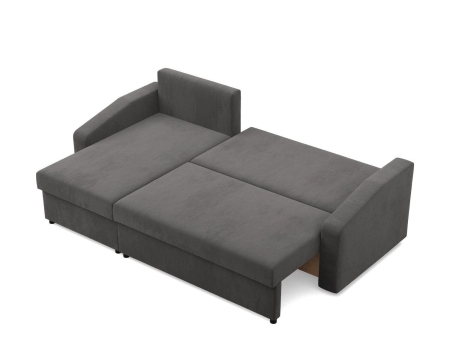 Narożnik uniwersalny, BLOM, Mikrofaza, 231x140x85 cm, szary