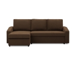 Narożnik uniwersalny, BLOM, Mikrofaza, 231x140x85 cm, brązowy