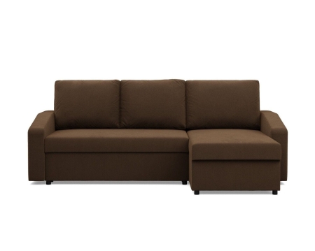 Narożnik uniwersalny, BLOM, Mikrofaza, 231x140x85 cm, brązowy