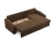 Narożnik uniwersalny, BLOM, Mikrofaza, 231x140x85 cm, brązowy