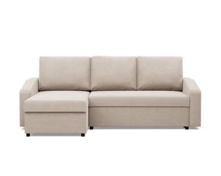 Narożnik uniwersalny, BLOM, velvet, 231x140x92 cm, beżowy