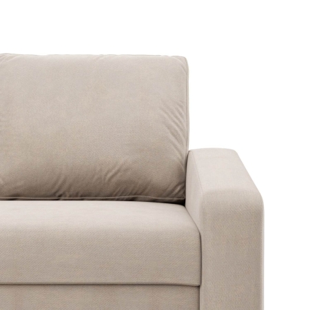 Narożnik uniwersalny, BLOM, velvet, 231x140x92 cm, beżowy