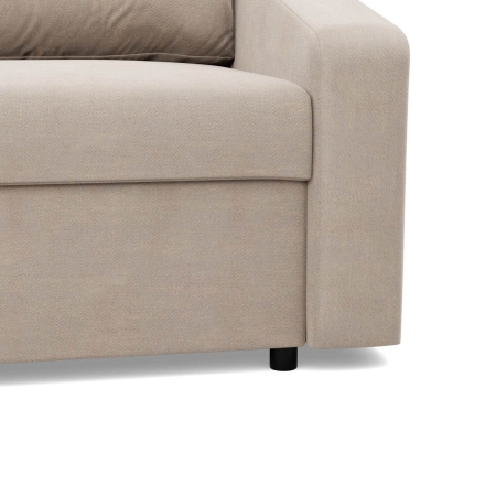 Narożnik uniwersalny, BLOM, velvet, 231x140x92 cm, beżowy