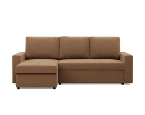 Narożnik do salonu, BLOM, Mikrofaza, 231x140x85 cm, cappuccino