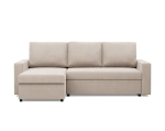 Narożnik do salonu, BLOM, velvet, 231x140x92 cm, beżowy