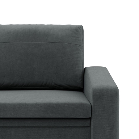 Fotel z funkcją spania, Punto, velvet, 108x87x80 cm, ciemny szary