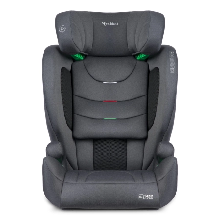 Fotelik samochodowy, Nukido, Louis Soft, szary, 15-36 kg, ISOFIX