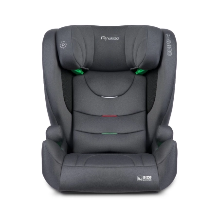 Fotelik samochodowy, Nukido, Louis Soft, szary, 15-36 kg, ISOFIX