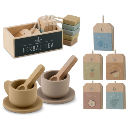 Drewniany zestaw do herbaty, NK-864, Nukido