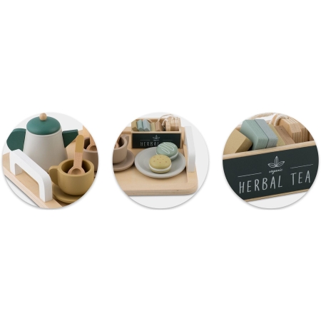 Drewniany zestaw do herbaty, NK-864, Nukido
