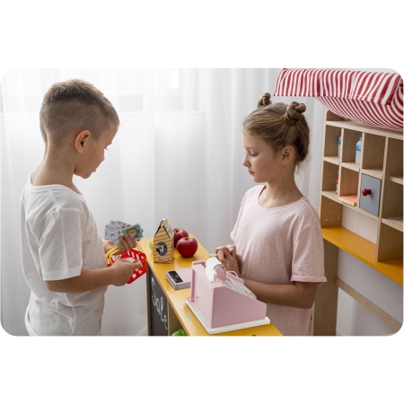 Drewniana zabawka, kasa sklepowa, RK-868, Ricokids