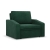 Fotel z funkcją spania, Punto, sztruks, 108x87x80 cm, butelkowa zieleń