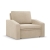Fotel z funkcją spania, Punto, sztruks, 108x87x80 cm, beżowy