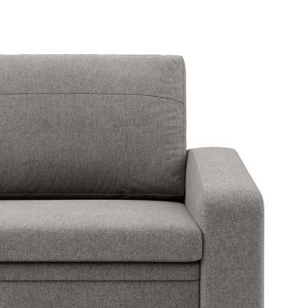 Fotel z funkcją spania, Punto, plecionka, 108x87x80 cm, jasny szary