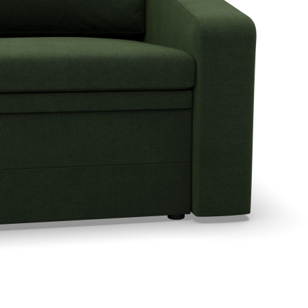 Fotel z funkcją spania, Punto, plecionka, 108x87x80 cm, zielony