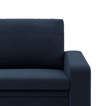 Fotel z funkcją spania, Punto, plecionka, 108x87x80 cm, granatowy