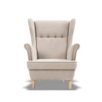 Fotel skandynawski, Myso, 81x95x102 cm, beżowy