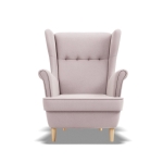 Fotel skandynawski, Myso, 81x95x102 cm, pudrowy róż