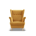 Fotel skandynawski, Myso Mini dla dzieci, 54x60x73 cm, miodowy