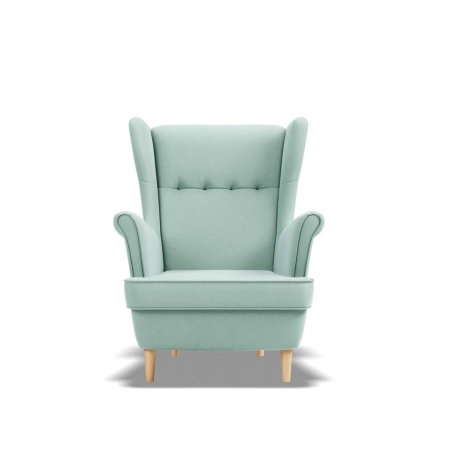 Fotel skandynawski, Myso Mini dla dzieci, 54x60x73 cm, błękitny