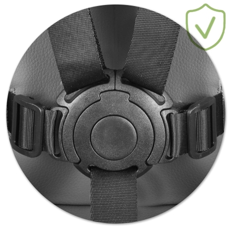 Krzesełko do karmienia, Nukido, Tilo, 68x70x97 cm, szaro, czarne