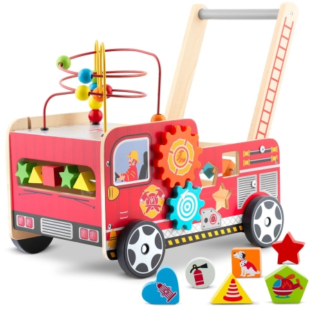 Drewniany chodzik, pchacz straż pożarna, RK-873, Ricokids