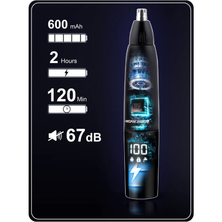 Trymer do nosa i uszu, Berdsen BD-269, czarna