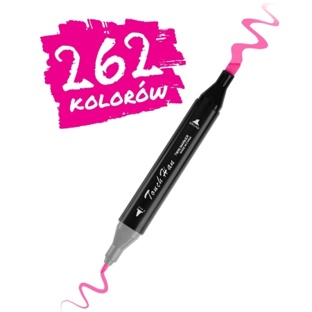 Markery alkoholowe z torbą, 262 szt, Nukido, NK-915
