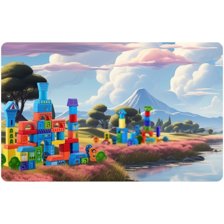 Drewniane klocki edukacyjne, RK-871, Ricokids