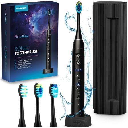 Szczoteczka soniczna do zębów, Berdsen Galaxy, czarna