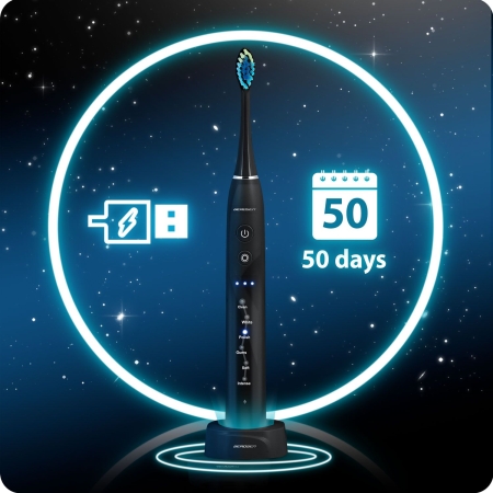 Szczoteczka soniczna do zębów, Berdsen Galaxy, czarna