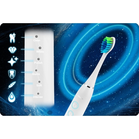 Szczoteczka soniczna do zębów, Berdsen Galaxy, biała