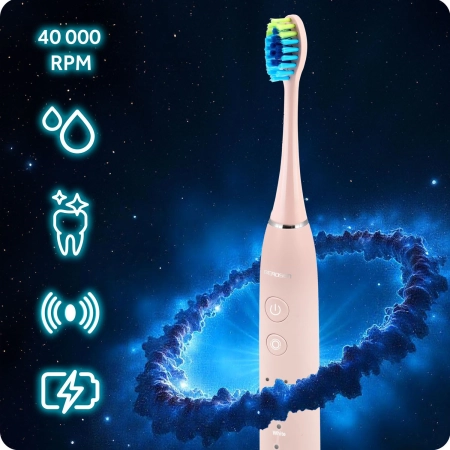 Szczoteczka soniczna do zębów, Berdsen Galaxy, różowa
