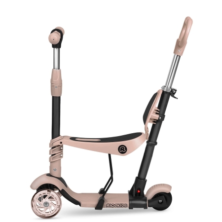 Hulajnoga trójkołowa, 3w1, Todi, 57x26x79 cm, beżowa