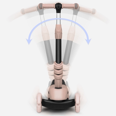 Hulajnoga trójkołowa, 3w1, Todi, 57x26x79 cm, beżowa